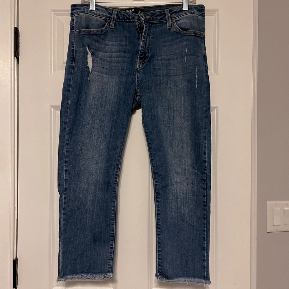 Just Black cropped jeans, 32 waist
